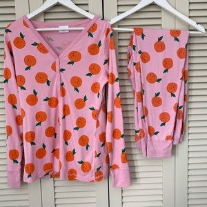 Hanna Andersson clementine pajamas.